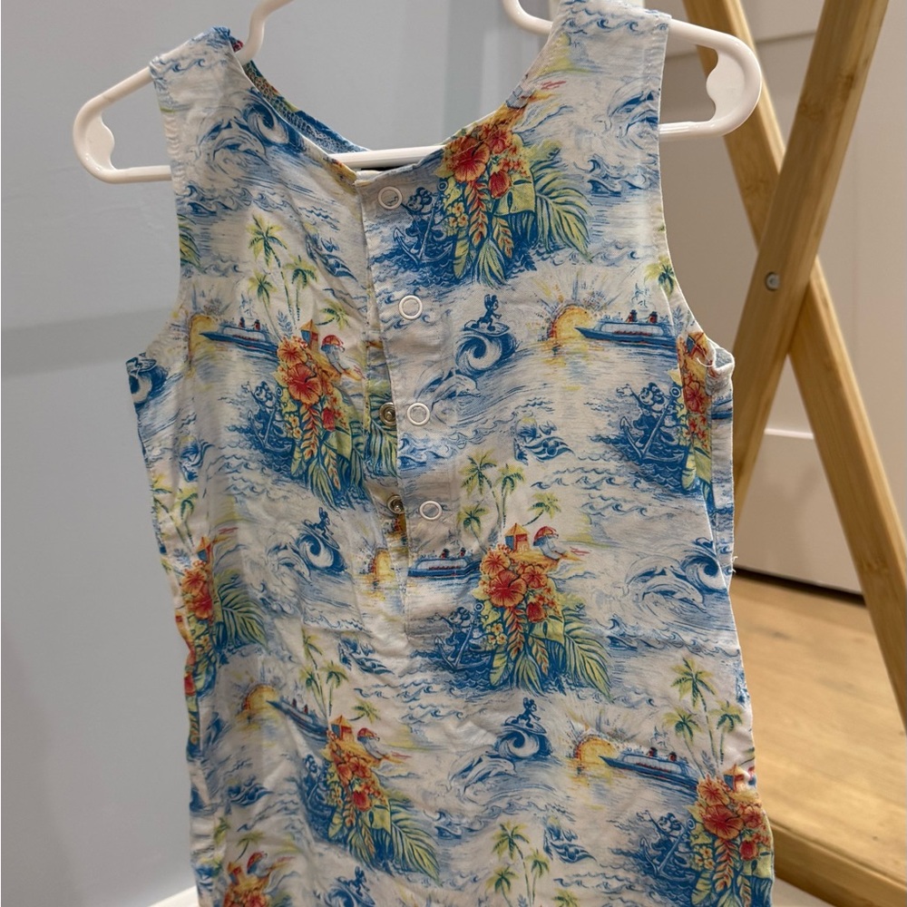 Disney Cruise Line Print Sleeveless Jumper- Size 18-24M